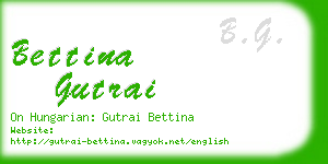 bettina gutrai business card